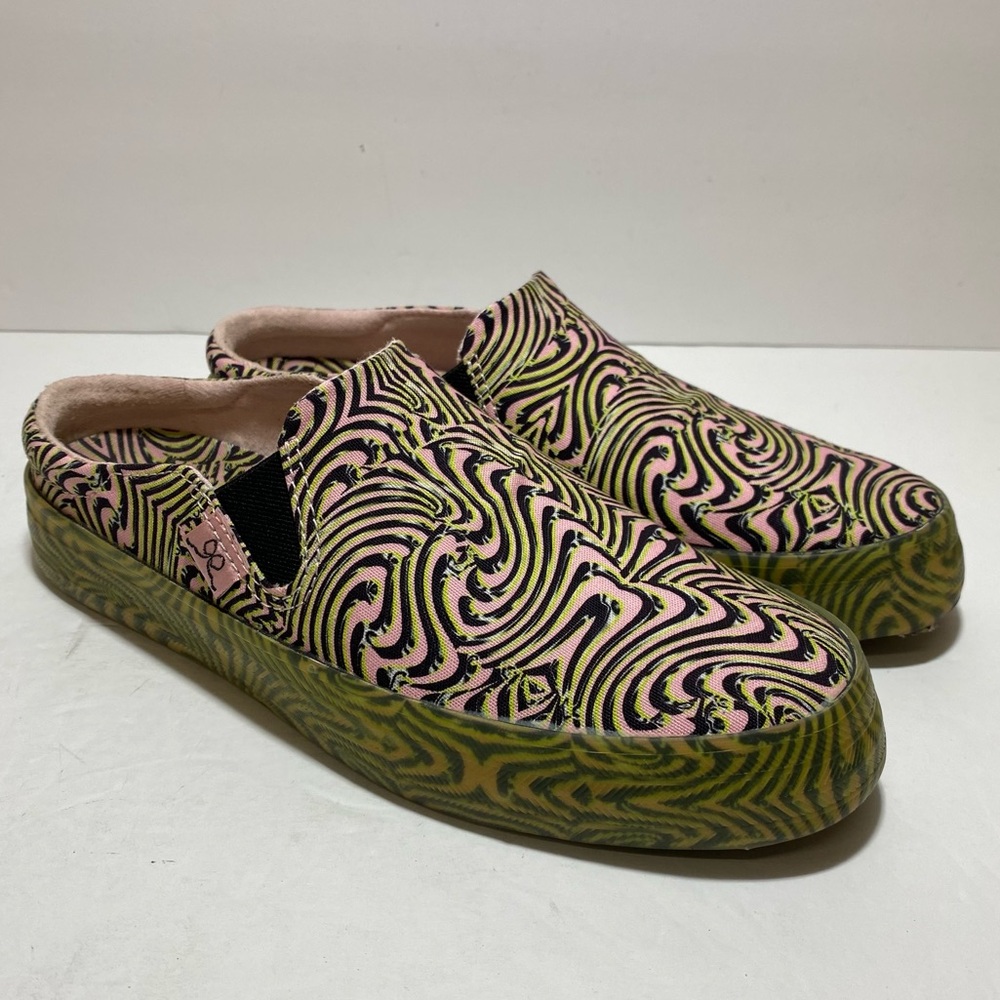 Keds x Maisie Wilen Kickback Mule Slip On Sneaker Pink/Green Women’s Size 6